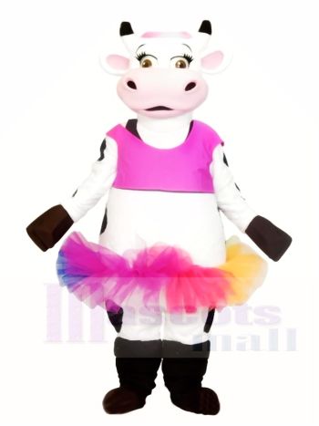 Kuh mit bunten Rock Maskottchen Kostüme Tier