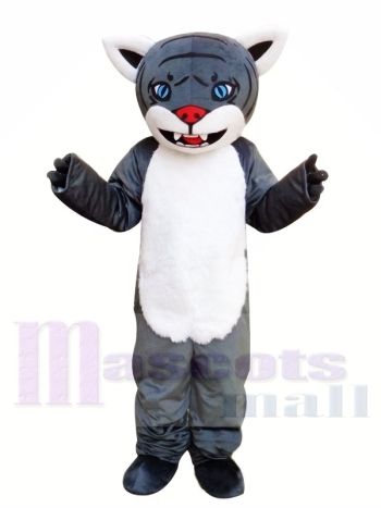 Grauer Cartoon Tiger Maskottchen Kostüm Kostenloser Versand