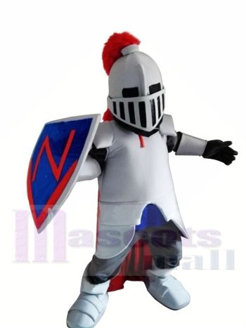 Blauer Ritter Spartanischer Trojaner Maskottchen Kostüm