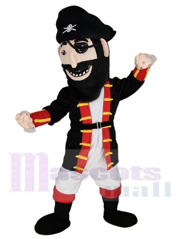 Pirat maskottchen kostüm