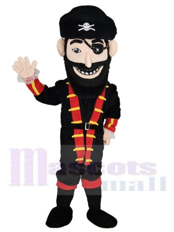 Pirat maskottchen kostüm