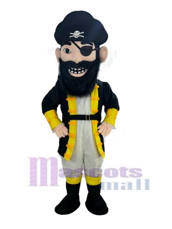 Pirat maskottchen kostüm
