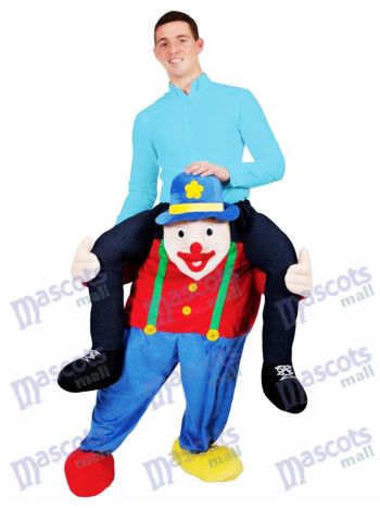 Carry Me Illusion Kostüm Piggy Back Zirkus Clown Maskottchen Kostüm Fahrt auf mich lustige Kostüm