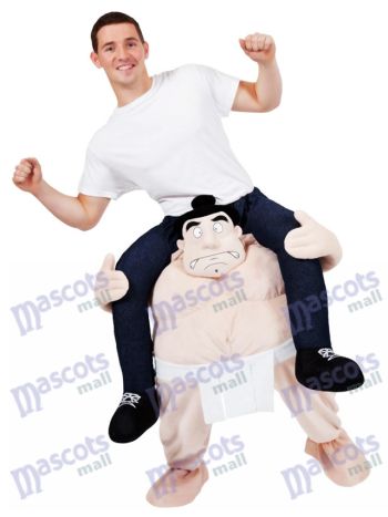Carry Me japanische Sumo Kostüm Wrestler Fahrt auf Piggy Back Maskottchen Kostüm