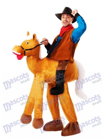 Piggyback Pony Pferd Carry Me Ride Pferd Maskottchen Kostüm