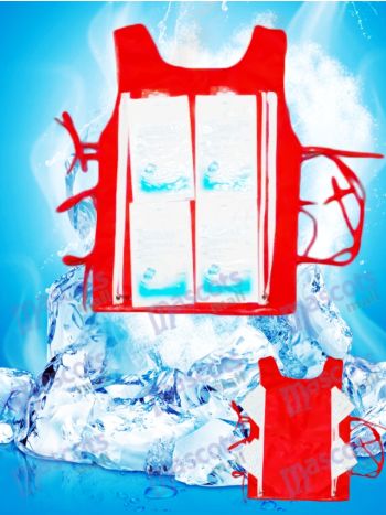 Kühlung Weste Kühlung Ausrüstung mit 8 Eis Tasche für Maskottchen Kostüm