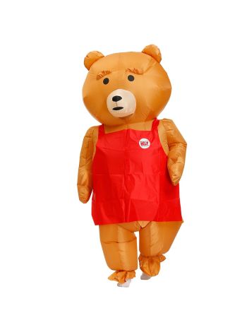 Braun Teddy Bär Aufblasbar Kostüm Halloween Weihnachten Cosplay Kostüm