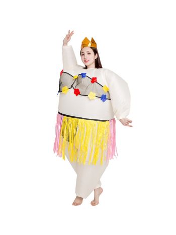 Ballerina Aufblasbar Kostüm Tiara Krone Halloween Weihnachten Kostüm zum Erwachsene Graßrock