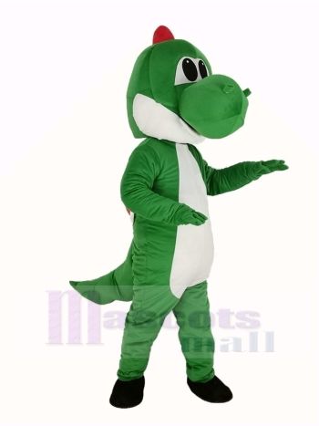 Grün Dinosaurier Yoshi von Super Mario Maskottchen Kostüm Karikatur