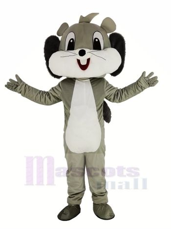 Süß Grau Eichhörnchen Maskottchen Kostüm Tier