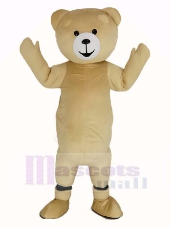 Cremig Weiß Teddy Bär Maskottchen Kostüm