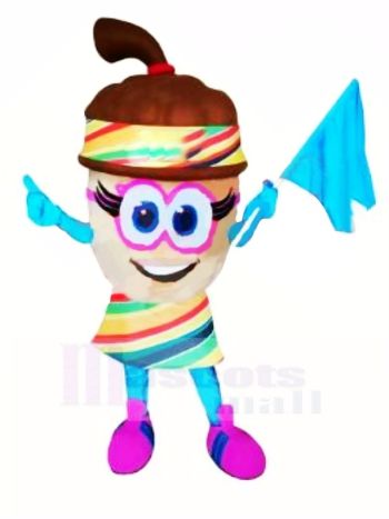 Schöne Eichel Maskottchen Kostüm