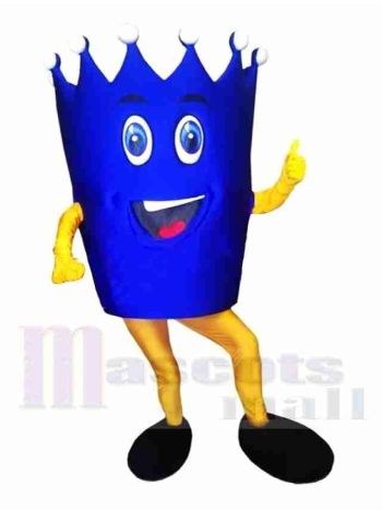 Blaue Krone Maskottchen Kostüm