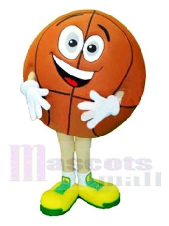 Glücklicher Basketball Maskottchen Kostüm
