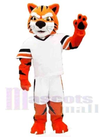 Sportlicher kraftvoller Tiger Maskottchen Kostüm