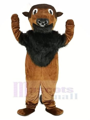 Wild Braun Buffy Büffel Maskottchen Kostüm Tier	
