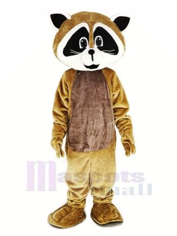 Bräunen Robbie Waschbär Maskottchen Kostüm Tier