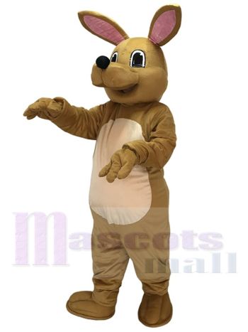 Niedliche Tan Känguru Maskottchen Kostüm Tier