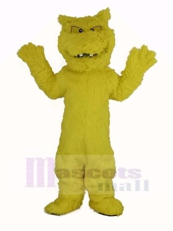 Schleimig Gelb Monster Maskottchen Kostüm