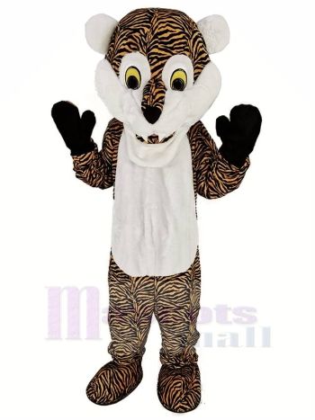 Weiß Bart Tiger Maskottchen Kostüm Tier