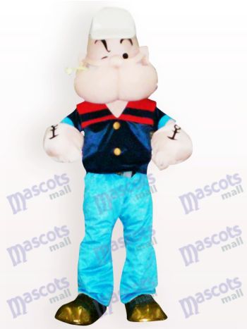 Popeye Anime Maskottchen Kostüm