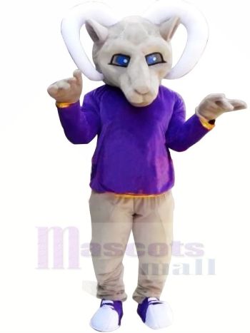 Lila Lange Ärmel Antilope Monster Maskottchen Kostüme Tier