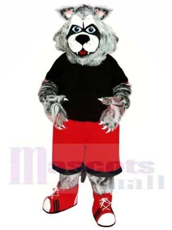 Sportlicher Vielfraß Maskottchen Kostüm