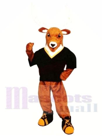 Sportlicher Bockhirsch Maskottchen Kostüm