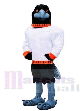 Heftiger sportlicher Rabe Maskottchen Kostüm