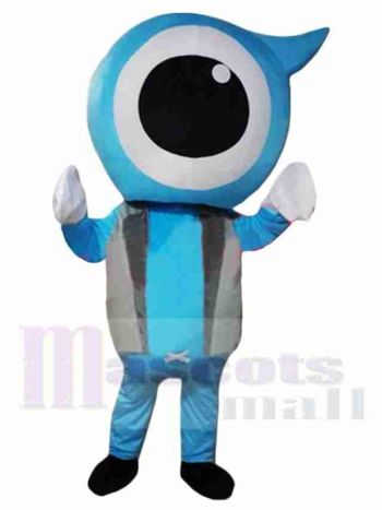 Blauer Augapfel Maskottchen Kostüm