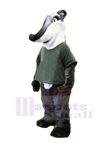 Grau Hemd Dachs Maskottchen Kostüm Tier