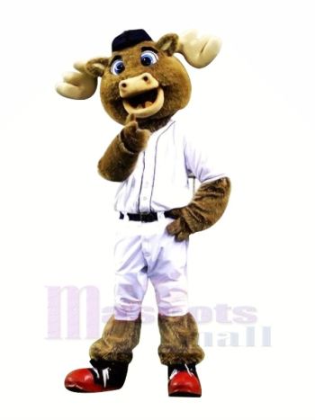Baseball Elch mit rot Schuhe Maskottchen Kostüme Tier