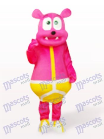 Rosa Bär Monster Cartoon Maskottchen Kostüm