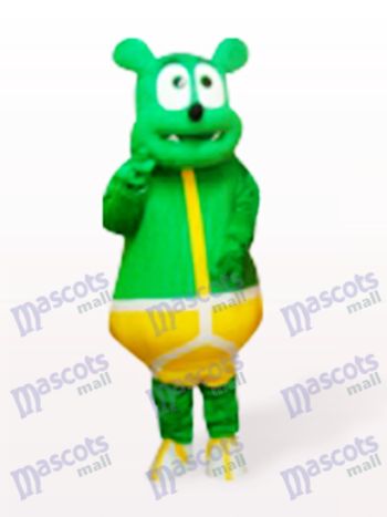 Grünes Bär Monster Cartoon Maskottchen Kostüm