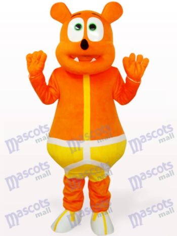 Gelber Bär Monster Tier Maskottchen Kostüm