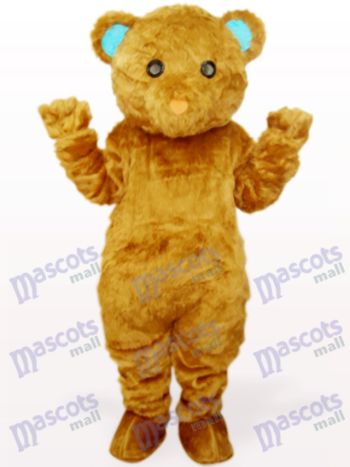 Braunes langes Haar Bär Tier Maskottchen Kostüm