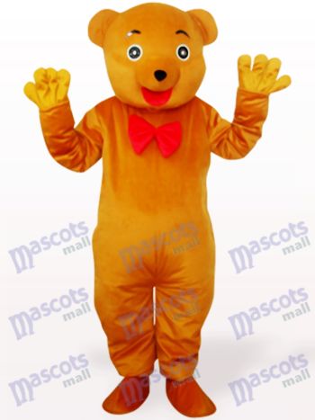 Bräunlich Gelbbär Plüsch Adult Maskottchen Kostüm