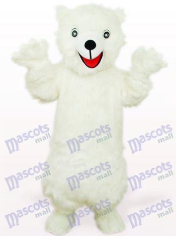 Weißes Eisbär Tier Maskottchen Kostüm