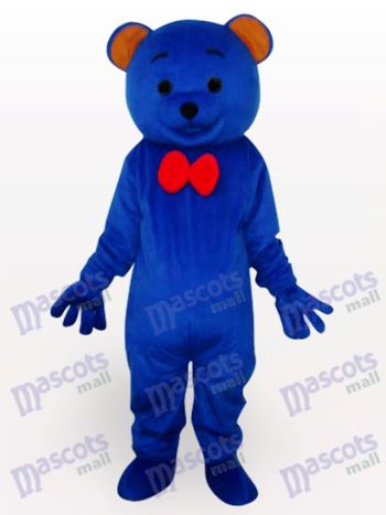 Blaues Teddy bär Tier Maskottchen Kostüm