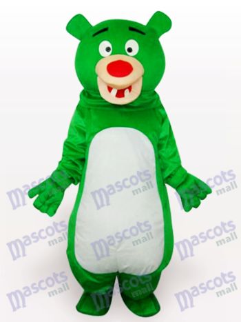 Grüner Bär Anime Maskottchen Lustiges Kostüm
