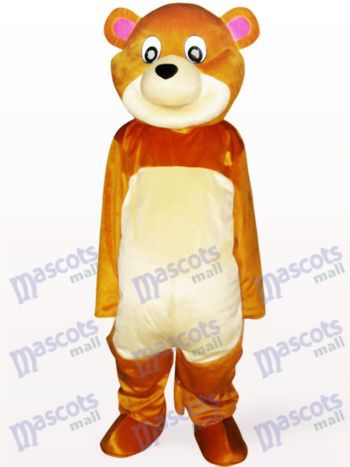 Rundes Mund Bär Maskottchen Kostüm