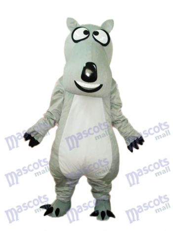 Graue Bär Glück Maskottchen Kostüm Tier