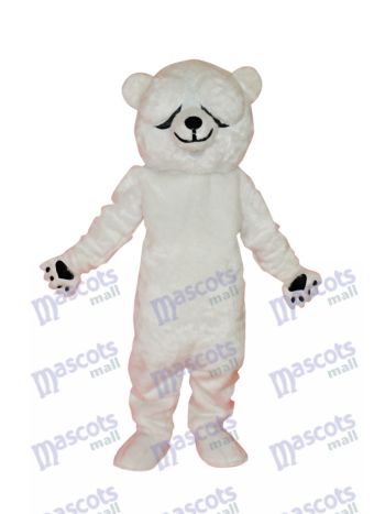 Einfaches und ehrliches Eisbären-Maskottchen-Kostüm-Tier