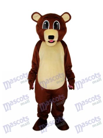 Große Augen Braunbär Maskottchen Erwachsene Kostüm Tier