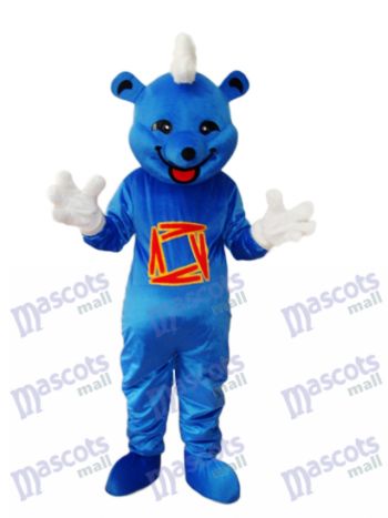 Blauer Bär Maskottchen Erwachsene Kostüm Tier
