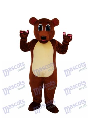 Goldener Braun bär Maskottchen Erwachsene Kostüm Tier