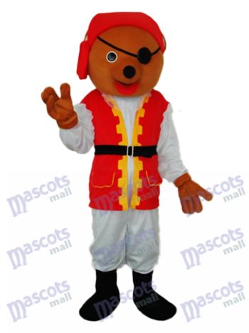 Piratenbär Maskottchen Kostüm für Erwachsene Tier