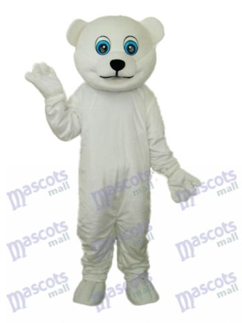 Little Polar Bear Maskottchen Erwachsene Kostüm Tier