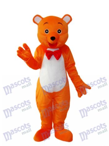 Orange Bär Maskottchen Erwachsene Kostüm Tier