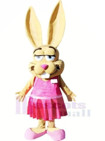 Jackrabbit mit Rosa Schuhe Maskottchen Kostüme Tier